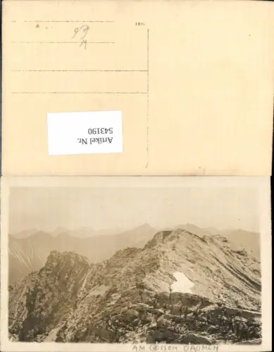 543190,tolle Foto-AK Reutte Hinterhornbach Hochvogel Tirol Grosser Daumen