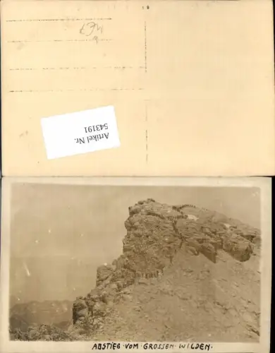 543191,tolle Foto-AK Reutte Hinterhornbach Grosser Wilder Abstieg