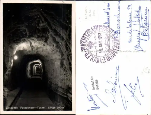 544369,Zugspitze Tunnel Fussgänger b. Ehrwald