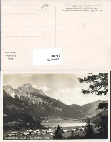 544408,tolle Foto-AK Haldensee Haller Tirol Nesselwängle