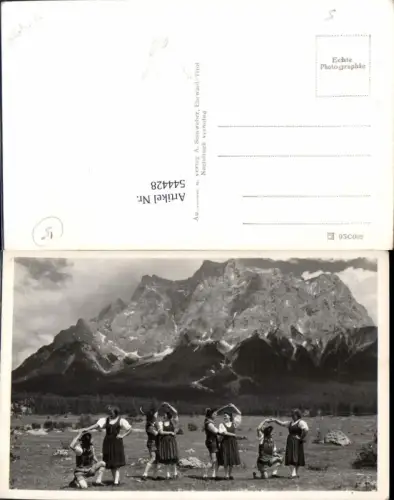 544428,tolle Foto-AK Ehrwald Trachten Trachtengruppe