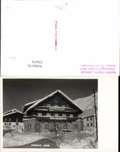 556476,tolle Foto-AK Berwang Haus Pension Mossauer