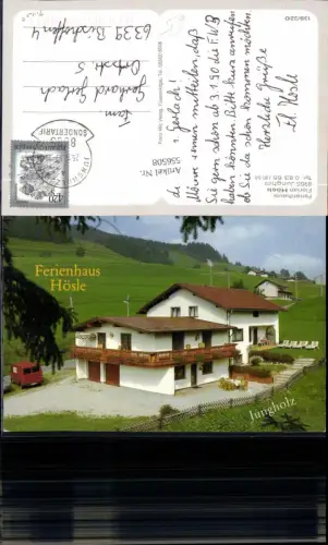 556508,Jungholz Ferienhaus Hösle Stp. Sondertarif