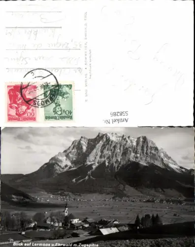 558286,Lermoos m. Ehrwald Zugspitze