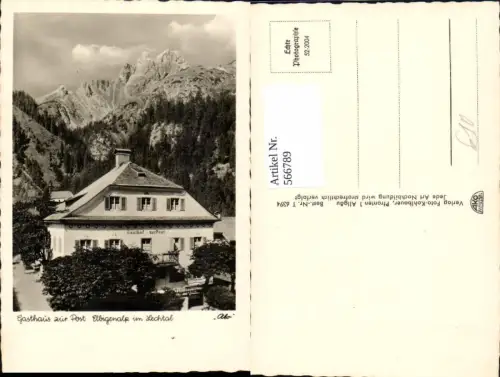 566789,Foto Ak Elbigenalp Elbigenalpe i. Lechtal Gasthof zur Post