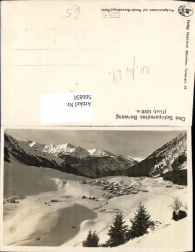 566850,Foto Ak Berwang Wintersport 1929 Winteransicht