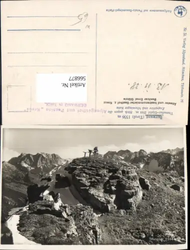 566877,Berwang Thaneller-Gipfel Blick geg. d. Zugspitze u. Mieminger Kette