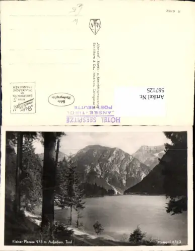 567125,Foto Ak Außerfern Kleiner Plansee Reutte
