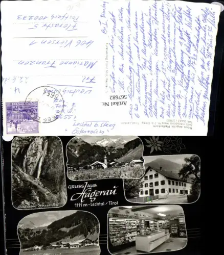567682,Mehrbild Ak Hägerau Steeg Lechtal Grießtaler Wasserfall