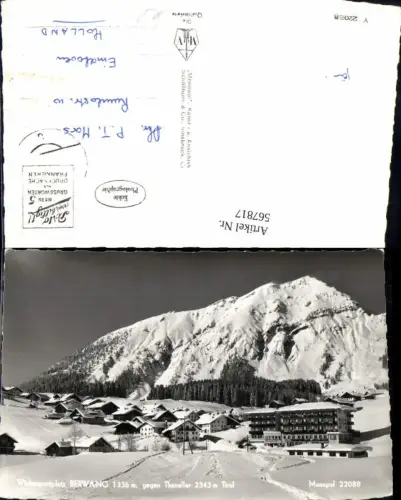 567817,Foto Ak Berwang geg. Thaneller Winteransicht