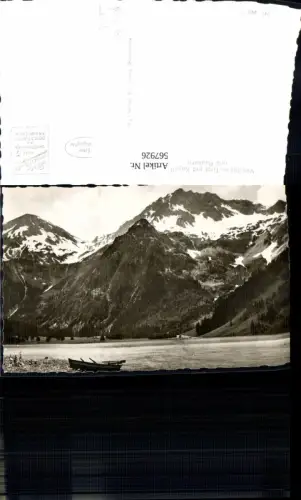 567926,Foto Ak Tannheim Vilsalpsee m. Kugelhorn u. Rauhorn Ruderboot Boot