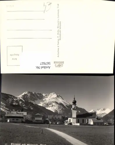 567927,Foto Ak Ehrwald m. Wanneck