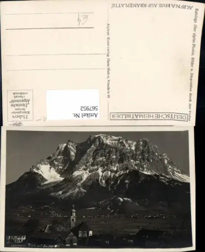 567952,Lermoos Blick a. Zugspitze