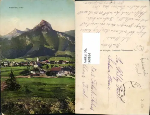 568184,Reutte Ansicht m. Kirche pub Wilhelm Stempfle