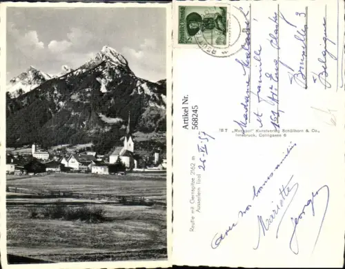 568245,Reutte m. Gernspitze Ausserfern