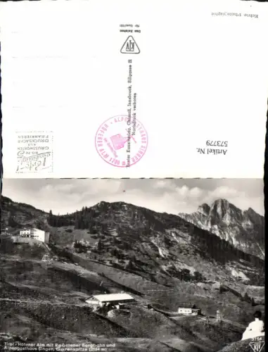 573779,Foto Ak Höfen Höfener Alm m. Reuttener Reutte Alpengasthaus Singer