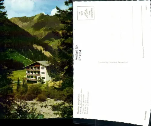 573934,Pfafflar Boden Lechtaler Alpen Gasthof Bergheimat