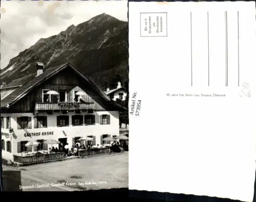 573954,Stanzach i. Lechtal Gasthof Krone pub Risch-Lau 13918
