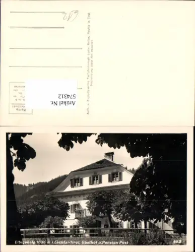 574312,Elbigenalp Gasthof Pension Post