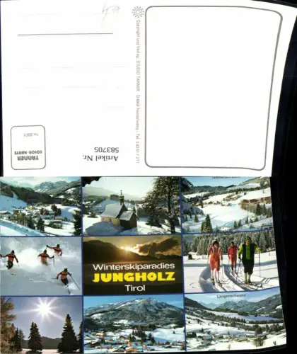 583705,Mehrbild Ak Jungholz Wintersport Schi Ski Langlaufen Gießenschwand