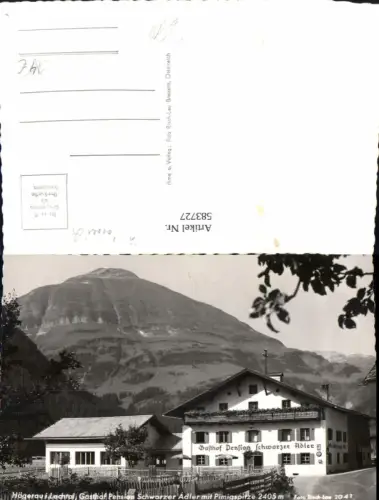 583727,Steeg Hägerau i. Lechtal Gasthof Pension Schwarzer Adler m. Pimigspitze pub Risch-Lau 2041