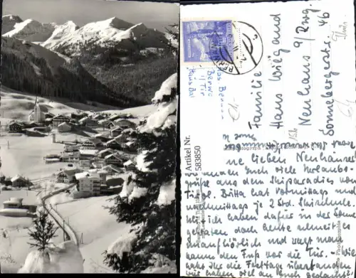 583850,Foto Ak Berwang m. Lechtaler Alpen Winteransicht