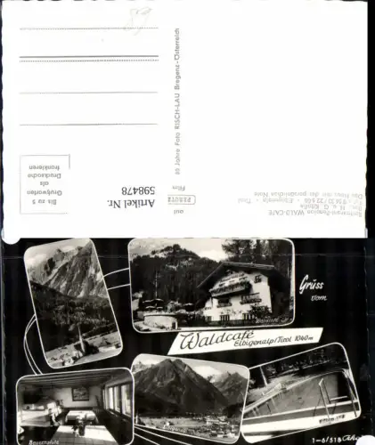 598478,Mehrbild Ak Elbigenalp Waldcafe Bauernstube Schwimmbad