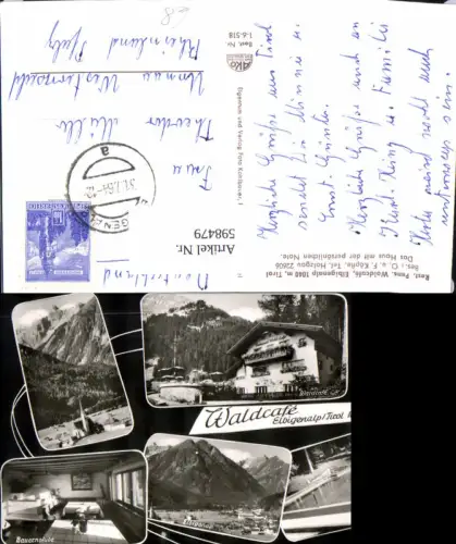598479,Mehrbild Ak Elbigenalp Waldcafe Bauernstube Schwimmbad