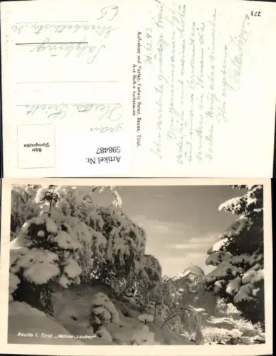 598487,Foto Ak Reutte Winterzauber