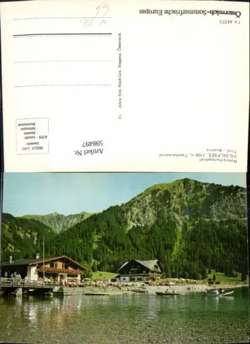 598497,Tannheim Vilsalpsee Tannheimertal Boot Ruderboot