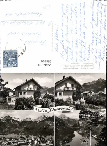 598506,Mehrbild Ak Ak Reutte Haus Praxmair