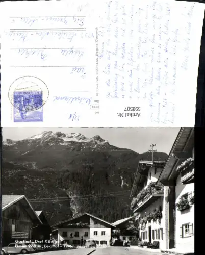 598507,Foto Ak Elmen Lechtal Gasthof Drei Könige VW Käfer Reklame Eskimo pub Risch-Lau 20380