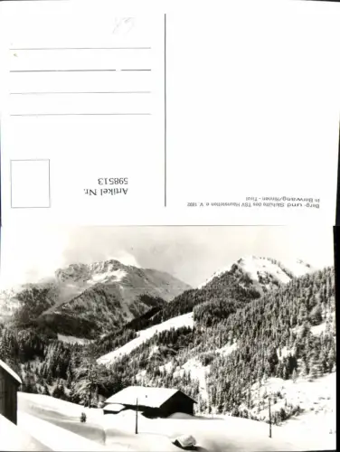 598513,Berwang Rinnen Berg- u. Skihütte TSV Haunstetten Winteransicht