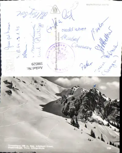 598529,Foto Ak Gimpelhaus Nesselwängle Schigelände Wintersport