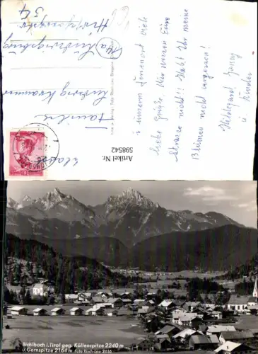 598542,Bichlbach i. Tirol geg. Köllenspitze u. Gernspitze pub Risch-Lau 2616