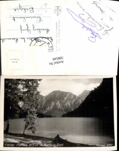 598549,Foto Ak Kleiner Plansee Außerfern Reutte