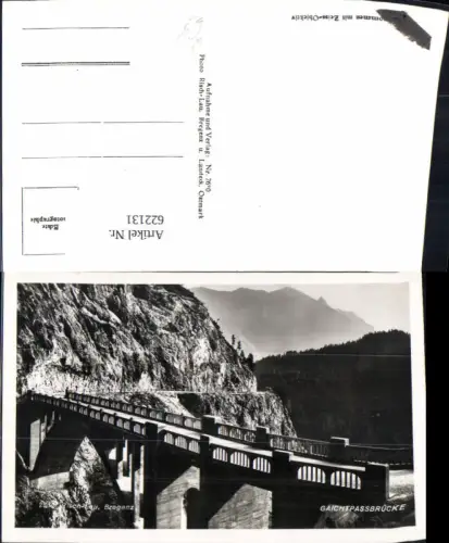 622131,Foto Ak Gaichtpassbrücke Brücke Weißenbach am Lech pub Risch-Lau 2630