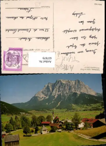 637879,Lermoos Tirol m. Zugspitze