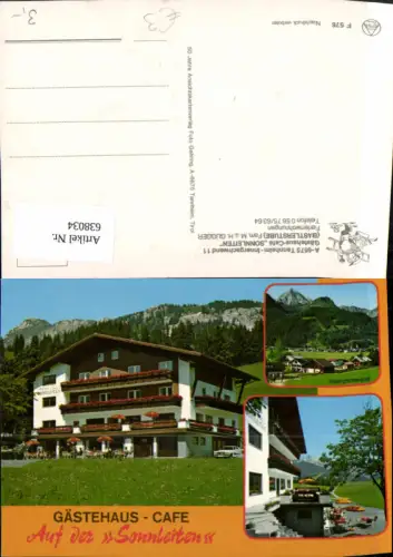 638034,Mehrbild Ak Tannheim Innergschwend Gästehaus Cafe Sonnleiten