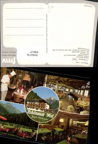 638127,Mehrbild Ak Holzgau Restaurant Cafe Schönauer Hof