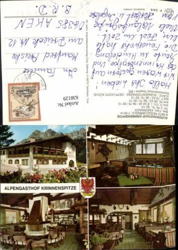 638129,Mehrbild Ak Nesselwängle Alpengasthof Krinnenspitze