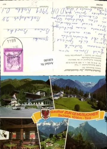 638180,Mehrbild Ak Pfafflar Bschlabs Lechtal Gasthof Pension Zur Gemütlichkeit