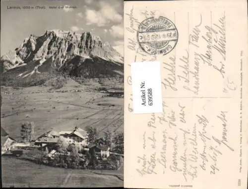 639588,Lermoos Hotel Drei Mohren Feldpost