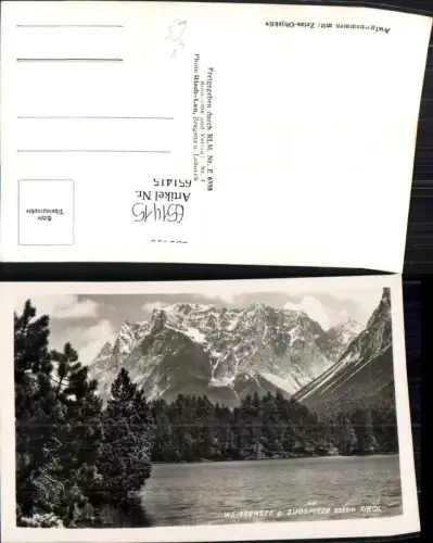 651415,Foto Ak Biberwier Weissensee g. Zugspitze Weißensee pub Risch-Lau 4952