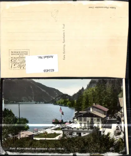 651459,Foto Ak Hotel Alpenhof a. Haldensee Nesselwängle Haller