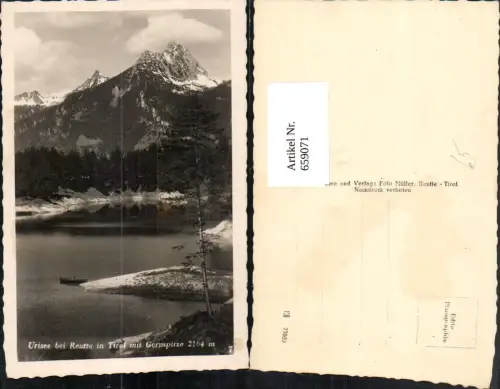 659071,Foto Ak Urisee b. Reutte Tirol mit Gernspitze