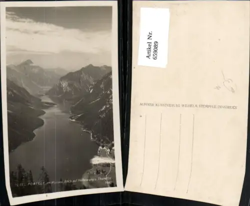 659089,Breitenwang Hotel Forelle a. Plansee Blick auf Heiterwand u. Thaneller
