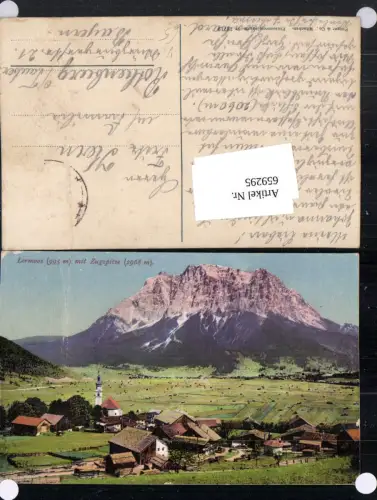 659295,Lermoos mit Zugspitze pub Purger Co 12719