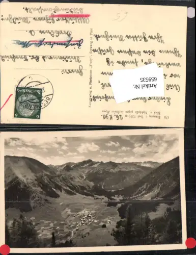 659535,Berwang i. Tirol Blick v. Alpköpfle geg. Lechtaler Alpen