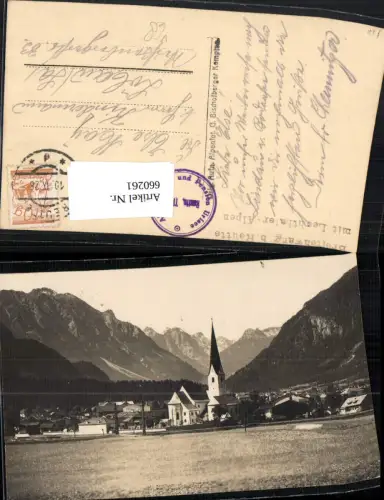 660261,Foto Ak Breitenwang b. Reutte mit Lechtaler Alpen pub G. Bischofberger